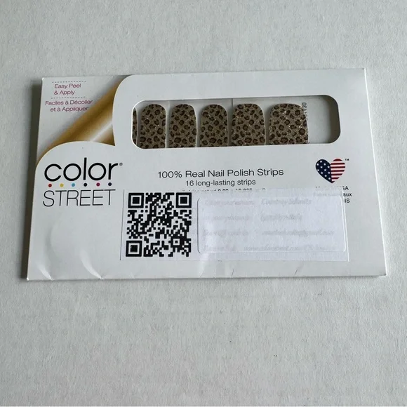 *Retired* Color Street: Safari Chic | Leopard Print Glitter Gold Brown Animal - Picture 3 of 16